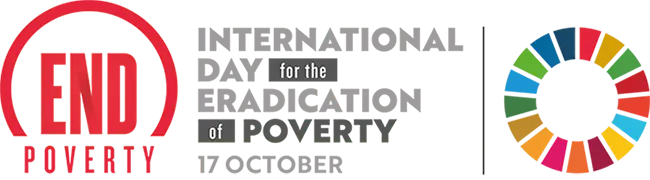 Logo de l'ONU pour la Journée internationale pour l'élimination de la pauvreté 