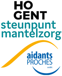 Logos de HOGENT, Steunpunt Mantelzorg, Aidants Proches